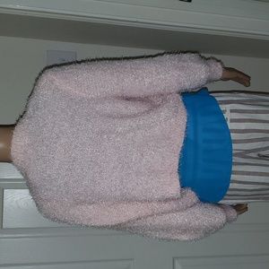 No Boundaries XL fuzzy cropped quarter sleeve open front cardi
